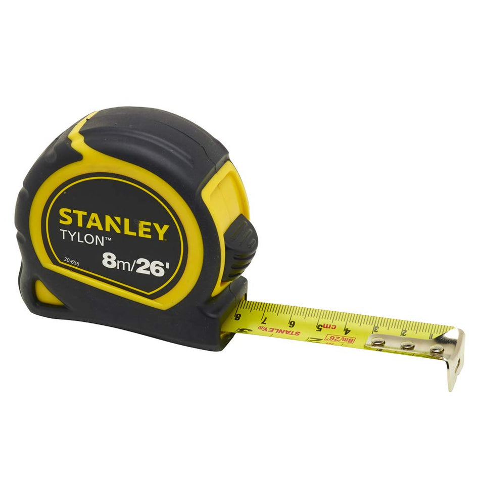 STANLEY "Tylon" Pocket Tape Yellow/Black (8m/26ft)