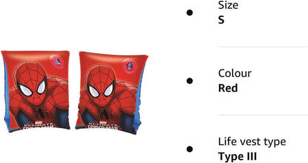 Spiderman Armbands 3/8 Years