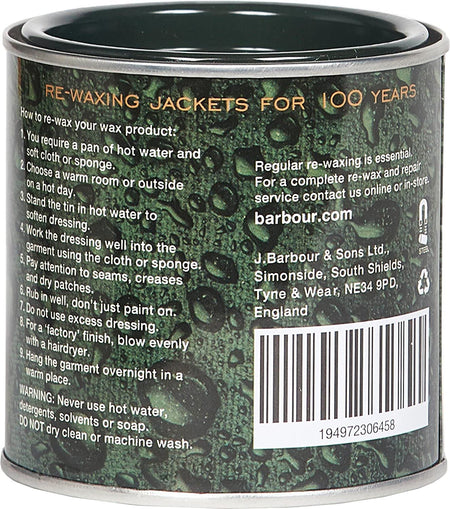 Wax Dressing Tin, Thornproof, Waterproof for Clothing/Jackets 200Ml