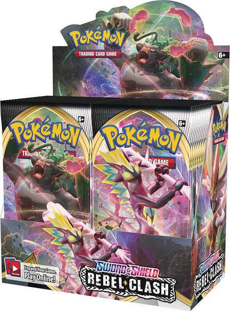 Pokemon TCG: Sword & Shield 2 Rebel Clash Booster Display