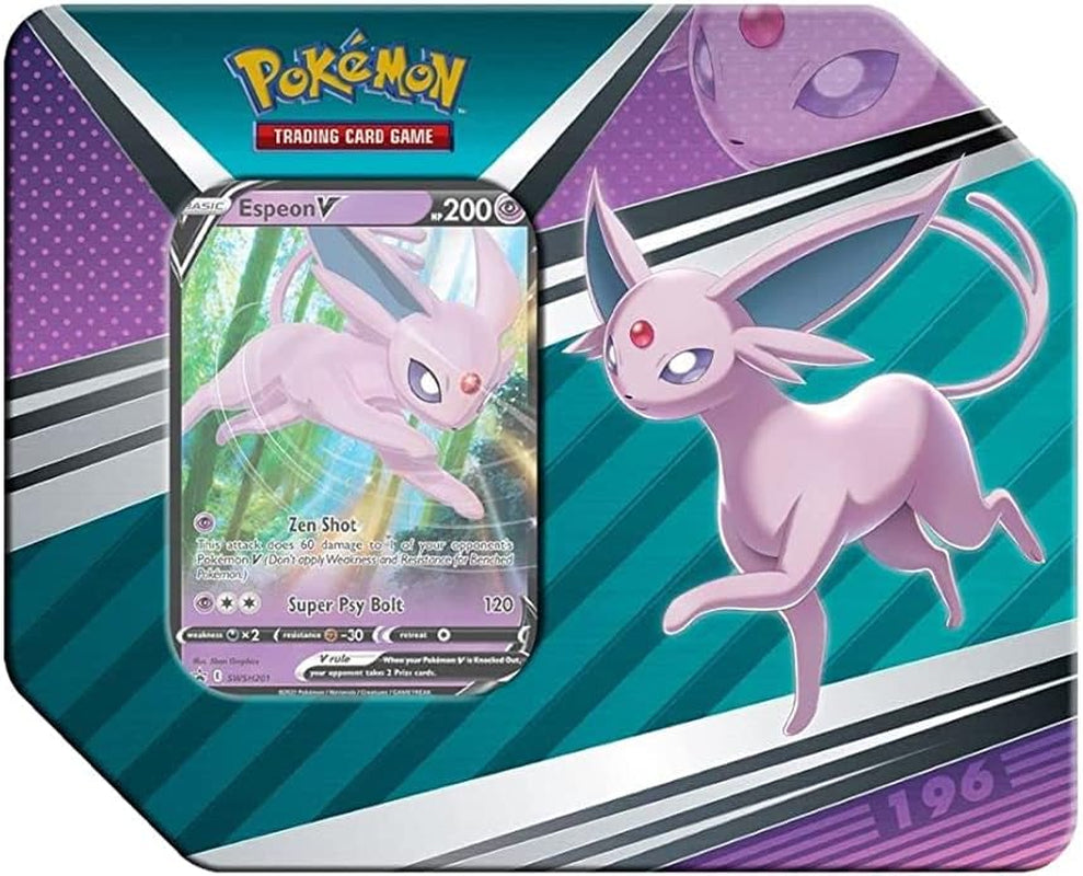 Pokemon Cards: 2022 Spring V Heroes Espeon V Tin