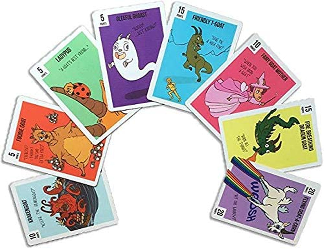 Goat Lords, Hilarious, Addictive and Competitive Card Game with Goats, Best Card Games for Families, Adults, Teens, and Kids, Makes for Great Stocking Stuffers, 2-6 Players