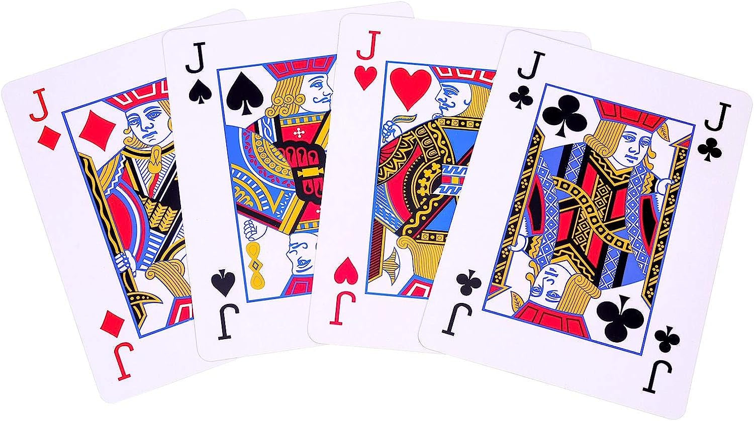 A4 Jumbo Giant Plastic Coated Playing Cards Deck Family Party Game Indoor Outdoor Garden BBQ Xmas