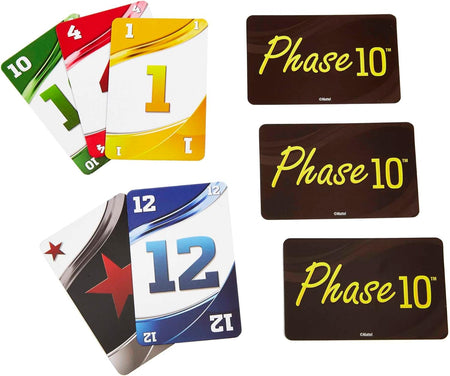 Phase 10 Card Game, Sequences Rummy-Like Card Game, Includes 108 Cards, FFY05