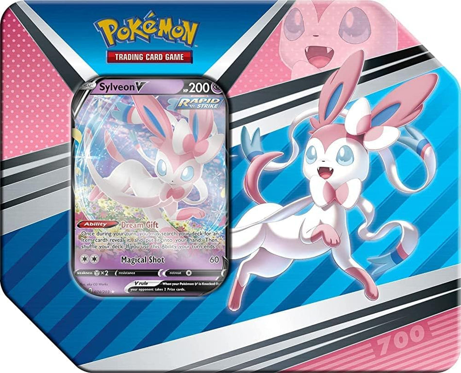 Pokemon Cards: 2022 Spring V Heroes Sylveon V Tin