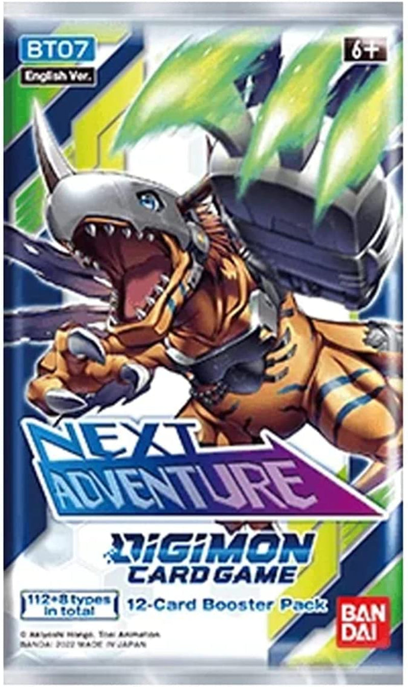 Digimon BCL2602498 Card Game-Next Adventure Booster BT07 Display of 24 Packets, Multi