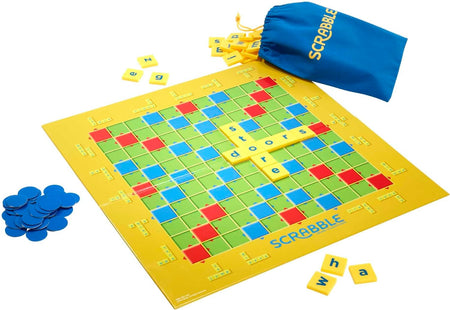 Scrabble Junior, Kids Crossword Board Game, English Version, Family Board Game for Kids, Word Game for Kids, 2 to 4 Players, Ages 6 to 10, Y9667