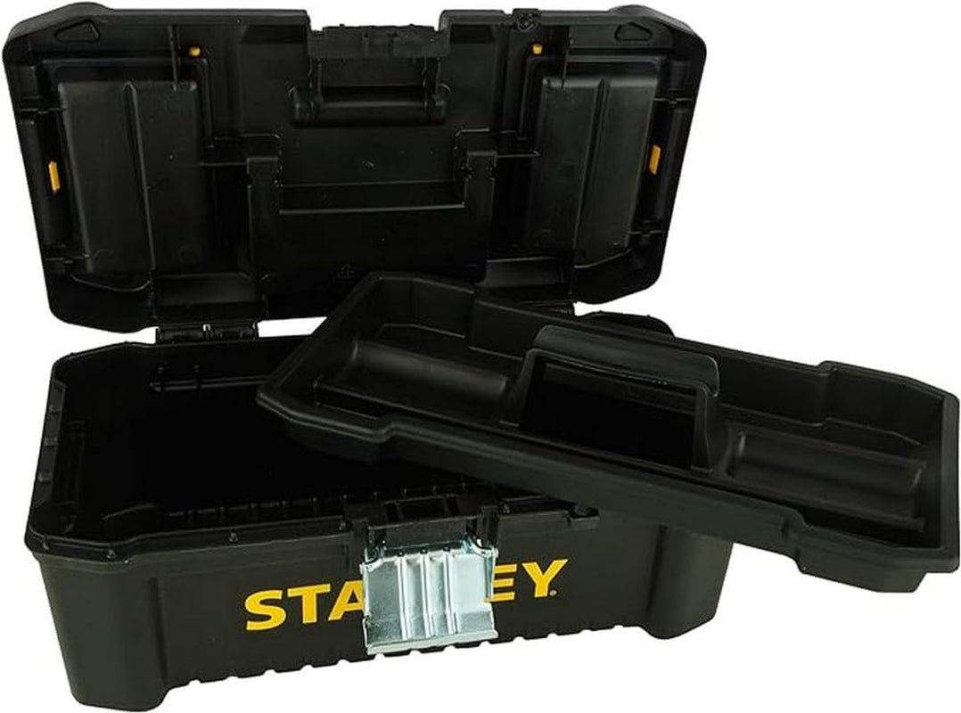 STST1-75515 Low Essential Tool Box, Black/Yellow, 12.5-Inch