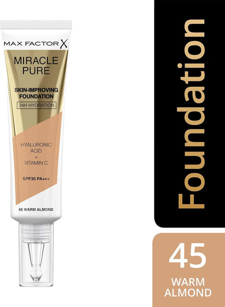 Miracle Pure Foundation, Warm Almond 45