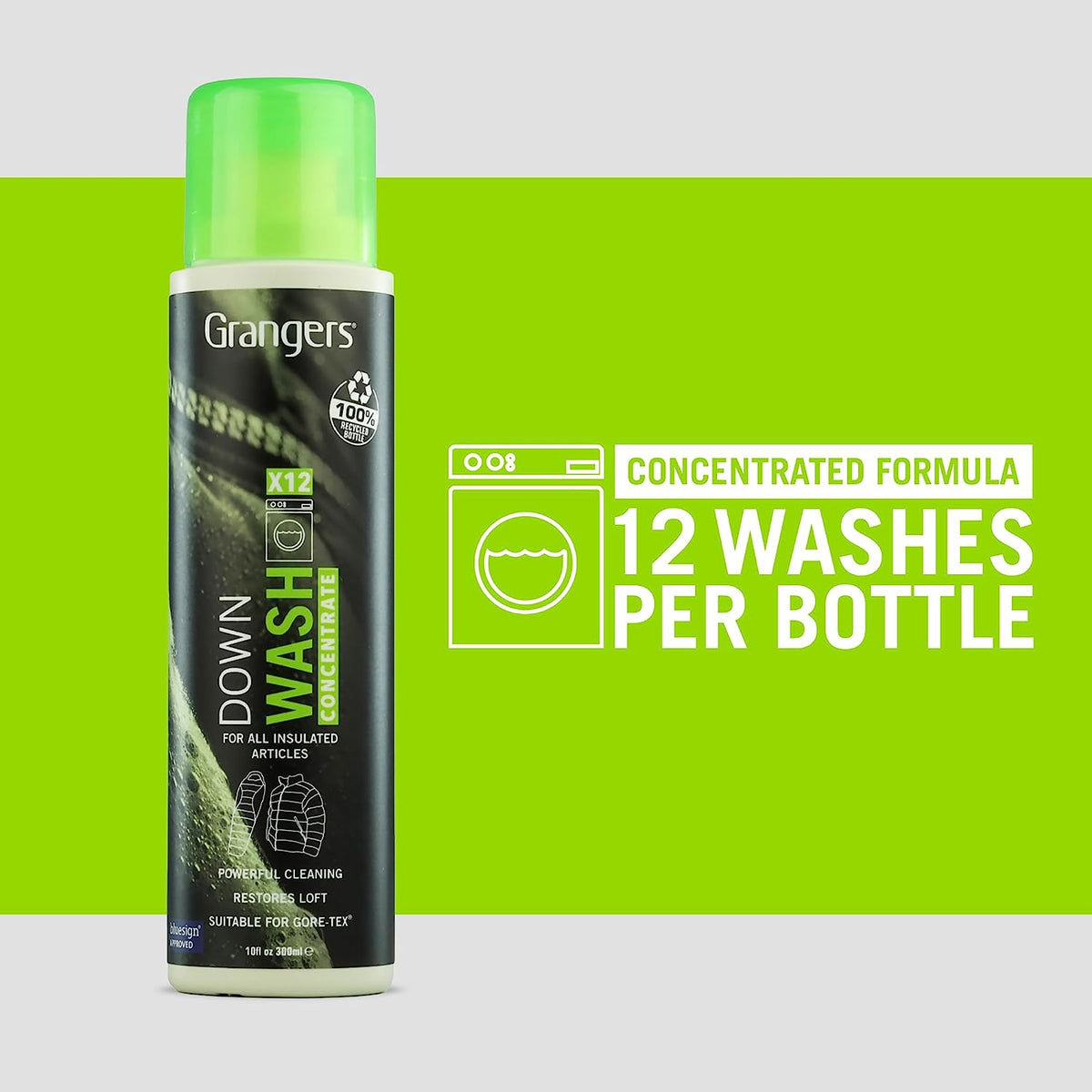 down Wash | 300Ml | Cleans, Refreshes and Restores the Loft and Appearance of All down and Synthetic Down