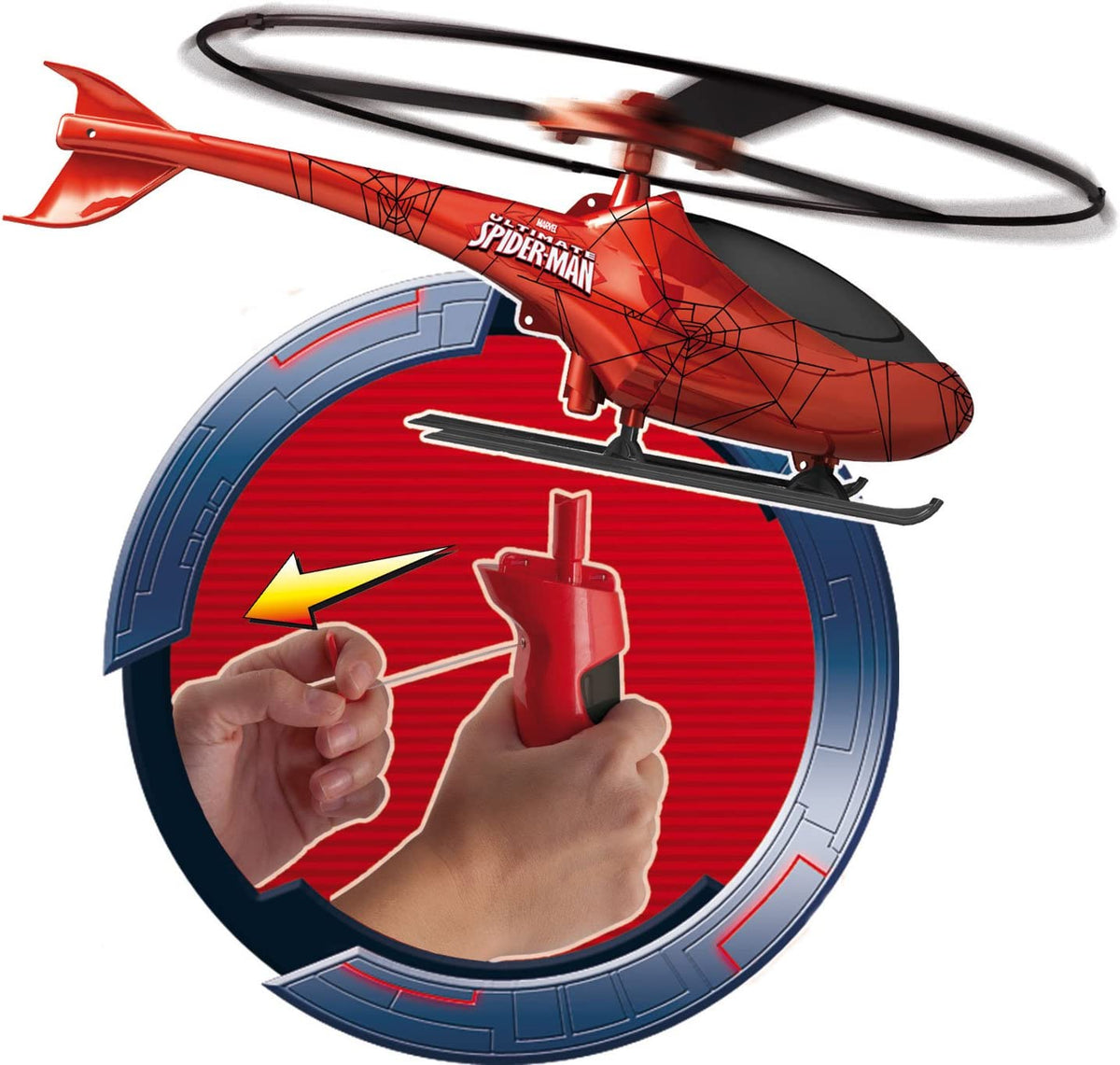 Marvel Spiderman Rescue Helicopter, Red/Blue