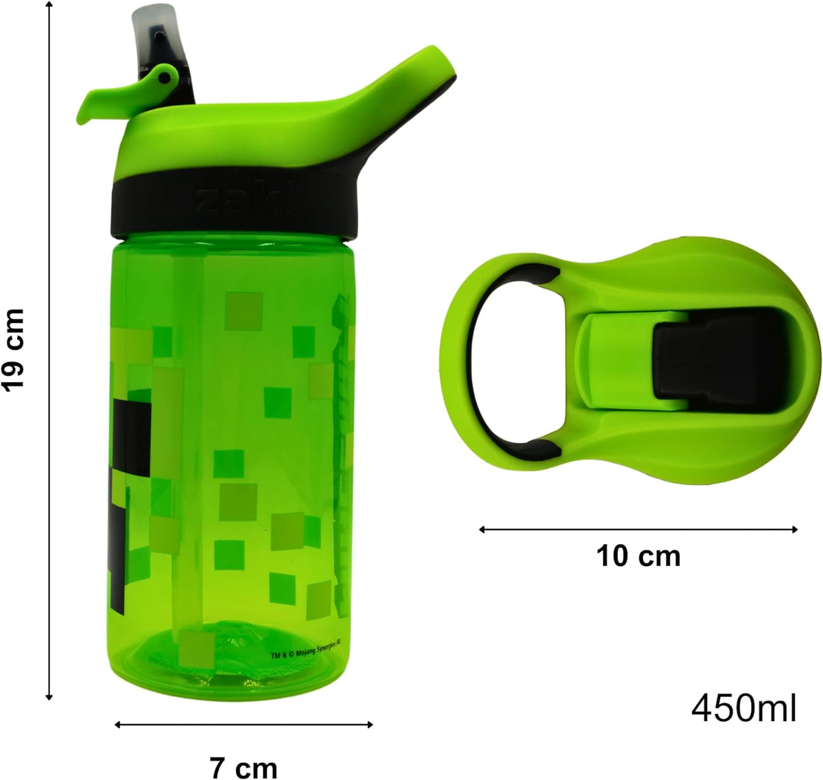 Creeper Atlantic Water Bottle | Boys Girls | Adults | School Office Work | Multi | 450 ML Bundle Migrated