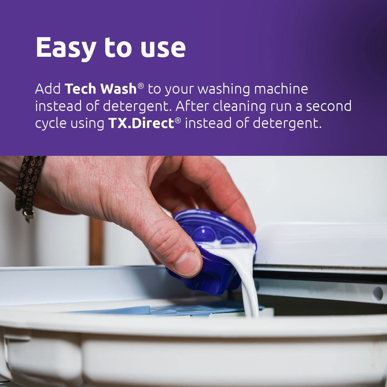 Tech Wash and TX Direct Twin Pack - 2X 1Litre