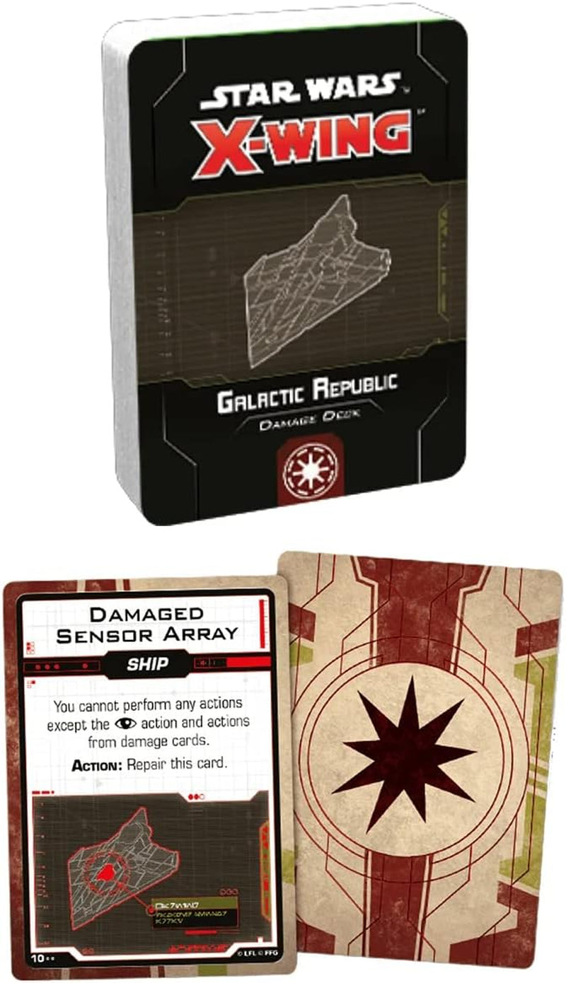 - Star Wars X-Wing Second Edition: Star Wars X-Wing: Galactic Republic Damage Deck - Miniature Game