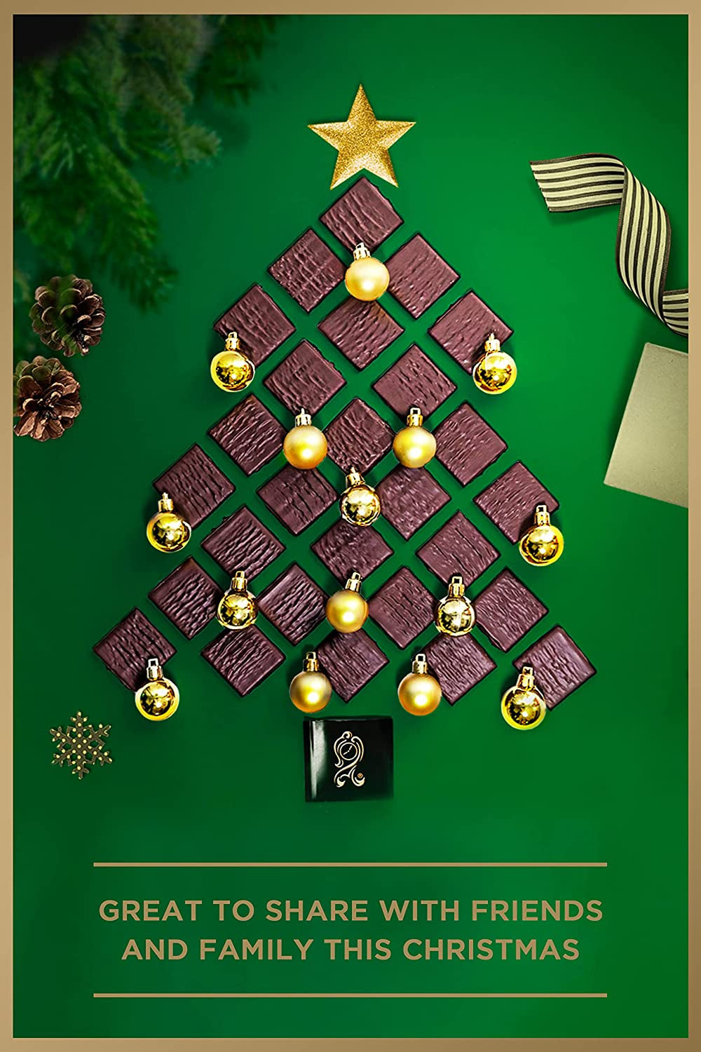 after Eight Dark Mint Chocolate Box 300G | Thin Squares of Mint Fondant Wrapped in Dark Chocolate | Christmas Chocolate Gift |Festive Chocolate Box |After Dinner Mints