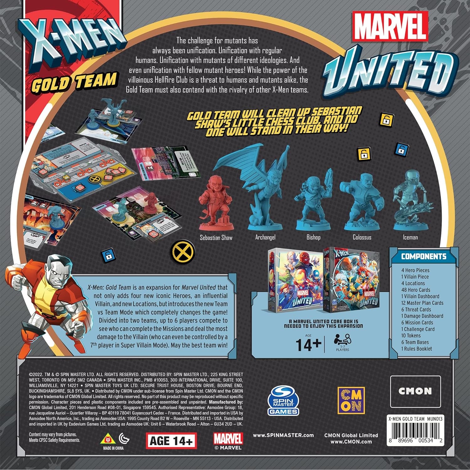 Marvel United X-Men Gold Team