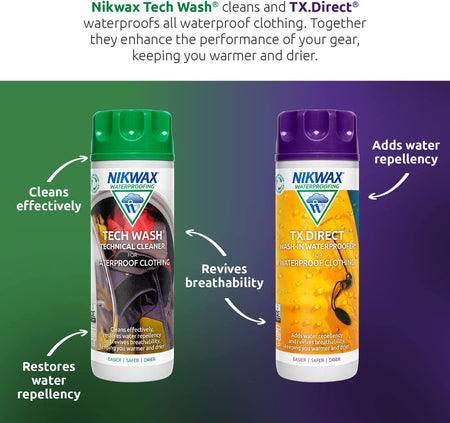 Tech Wash and TX Direct Twin Pack - 2X 1Litre