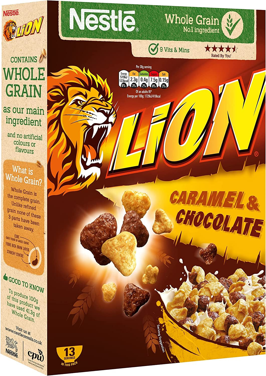 Lion Caramel and Chocolate Cereal 400G