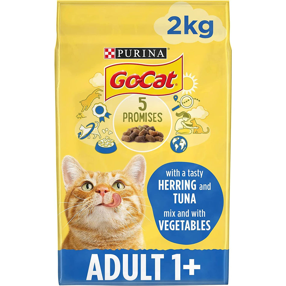 Go-Cat Adult Dry Cat Food Tuna Herring & Veg 2 kg