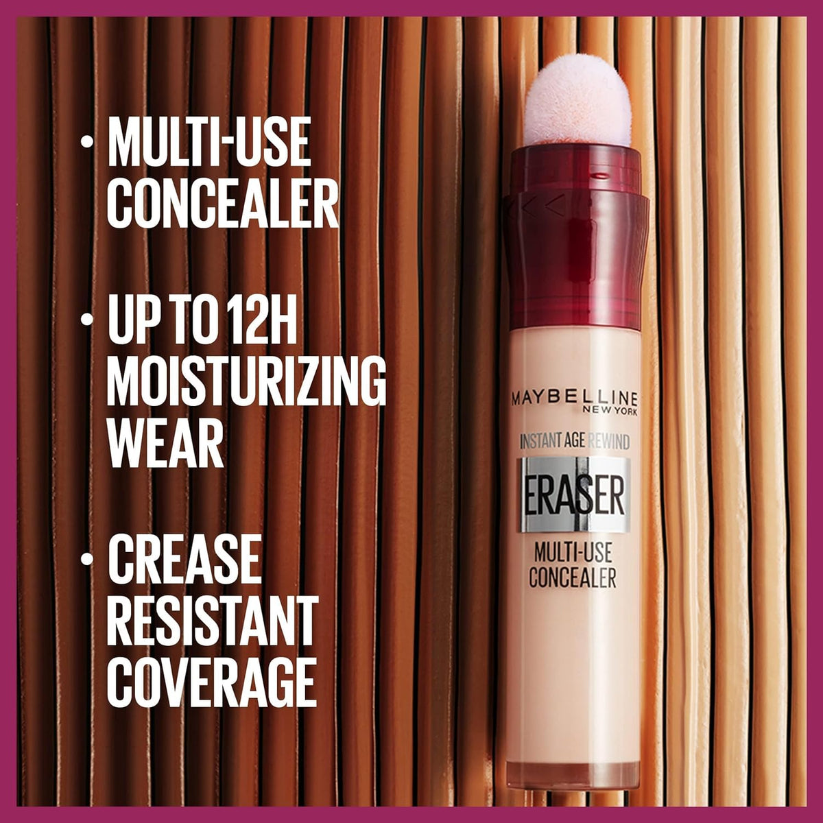 Instant anti Age Eraser Eye Concealer, Dark Circles and Blemish Concealer, Ultra Blendable Formula, 02 Nude