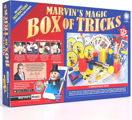 - Kids Magic Set - Box of Tricks, Amazing Magic Tricks for Kids - Magic Made Easy Range - Includes Magic Wand, Card Tricks + Much More - Suitable for Age 6+ - 125 Magic Tricks