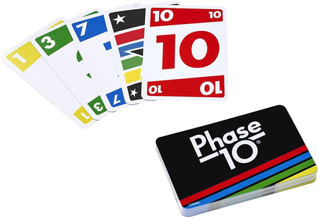 Phase 10 Card Game, Sequences Rummy-Like Card Game, Includes 108 Cards, FFY05