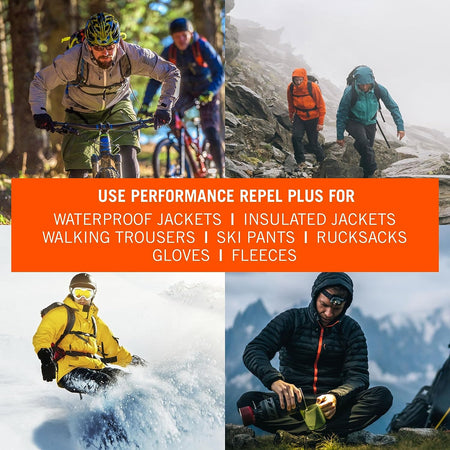 Performance Repel plus | 275Ml | Durable Water-Repellency for All Waterproof Clothing