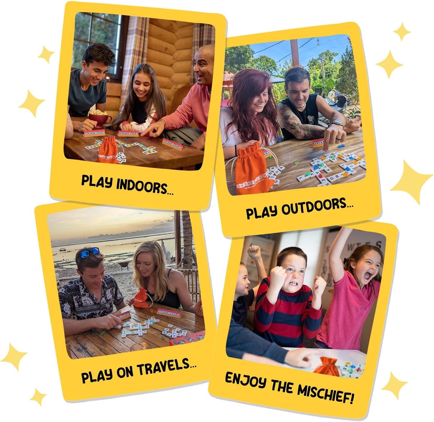 : the Mega-Mischievous Word Game! a Super Fun & Fast Family Party Game for Kids, Teens & Adults - Great for Travel, Couples & Family Board Games Night