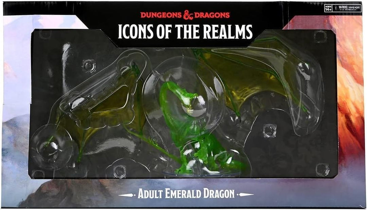 Adult Emerald Dragon Premium Figure: D&D Icons of the Realms