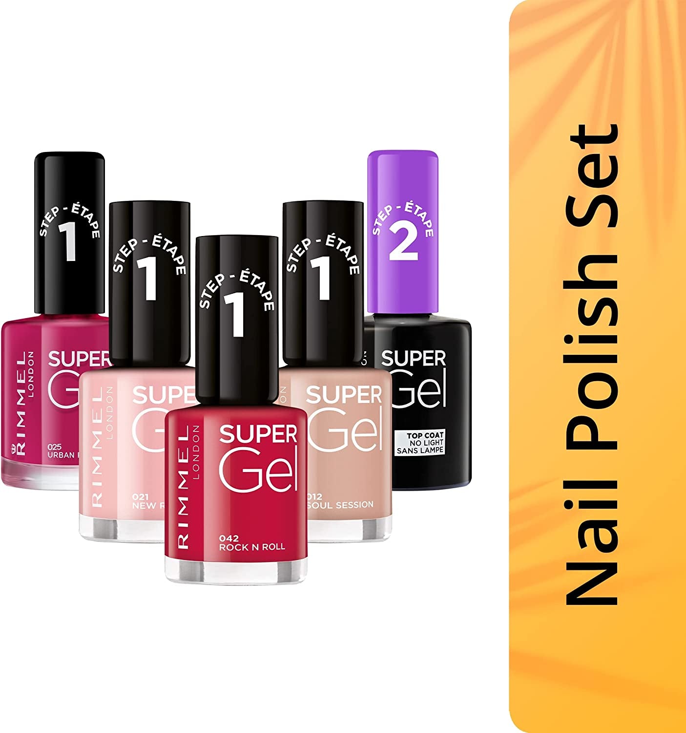 London Super Gel Top Coat Nail Polish, 12Ml