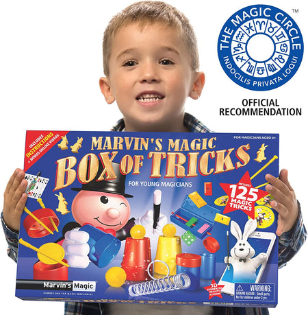 - Kids Magic Set - Box of Tricks, Amazing Magic Tricks for Kids - Magic Made Easy Range - Includes Magic Wand, Card Tricks + Much More - Suitable for Age 6+ - 125 Magic Tricks