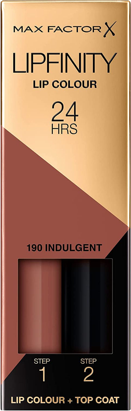 Lipfinity Long-Lasting Two Step Lipstick - 190 Indulgent, 4.2G