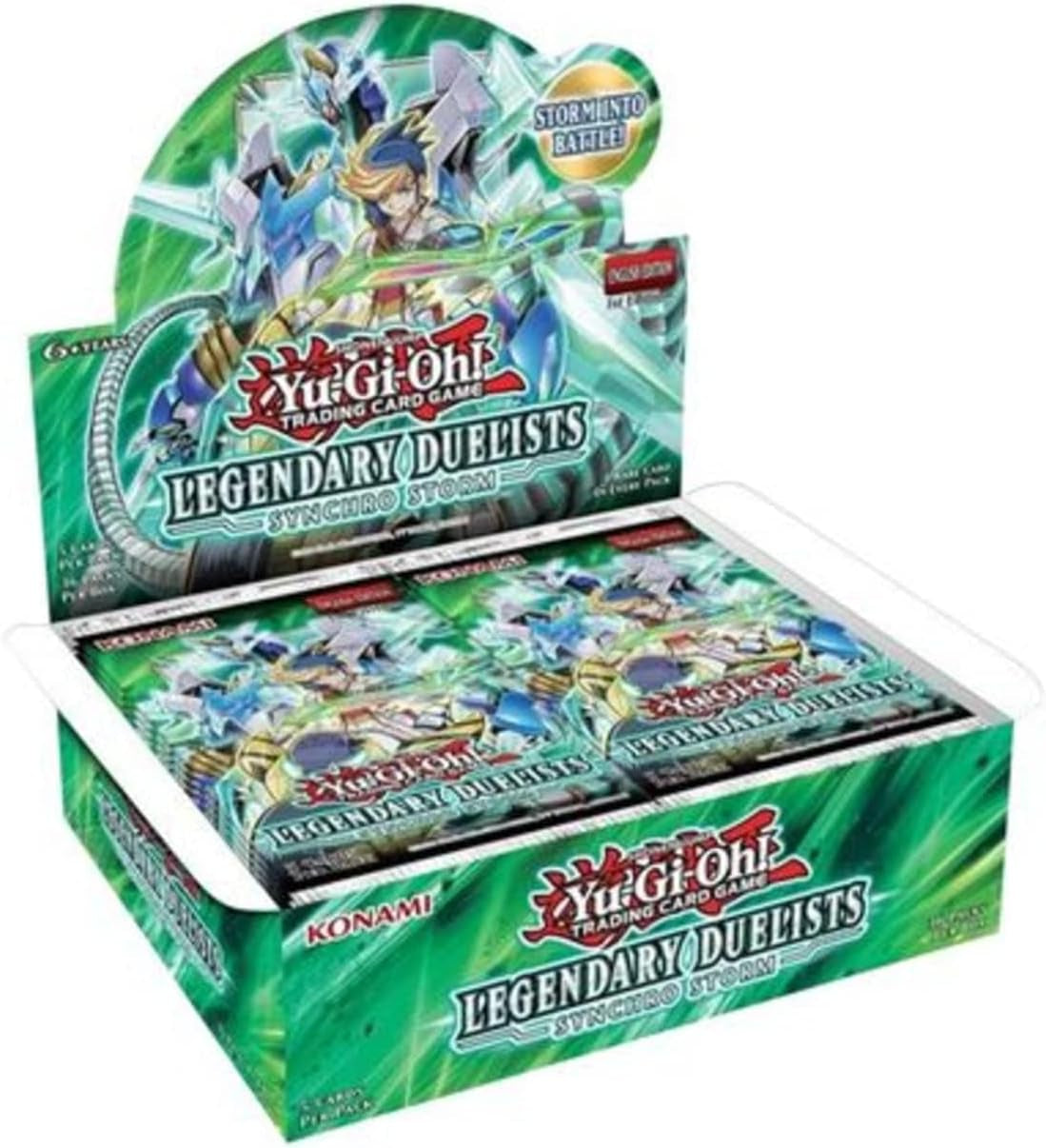 Trading Cards Yugioh Legendary Duelists Synchro Storm Booster Box - 36 Packs, Clear