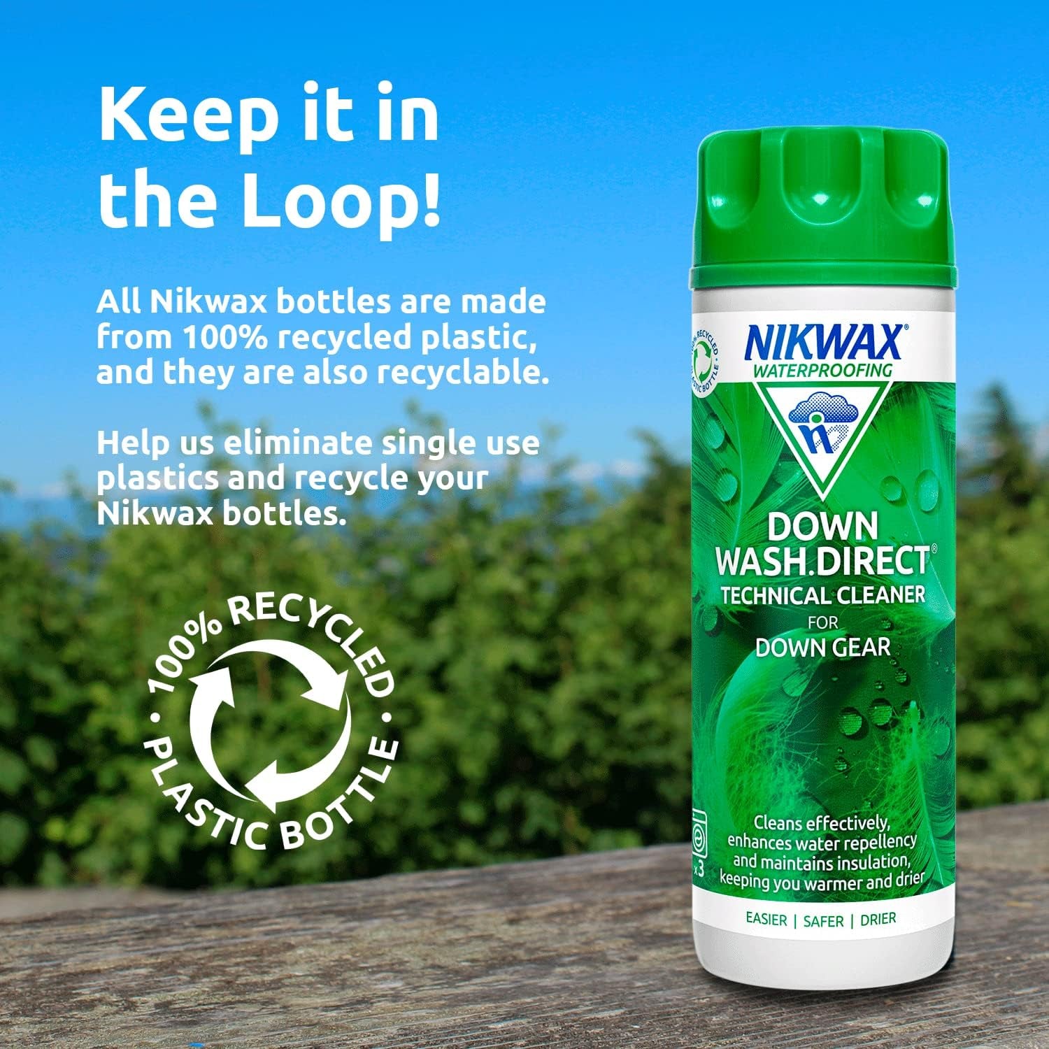 down WASH DIRECT 1L, Technical Cleaner for down Gear, Insulated Clothing, Sleeping Bags, Bedding, Cleans Effectively, Enhances Water Repellency and Maintains Insulation, down Washing Detergent