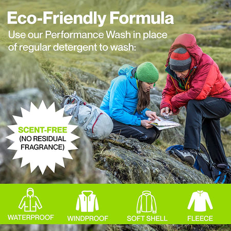 Eco Twin Pack – Performance Wash and Performance Repel plus | 300Ml/275Ml | Cleans, Refreshes and Reproofs All Outdoor and Sports Clothing