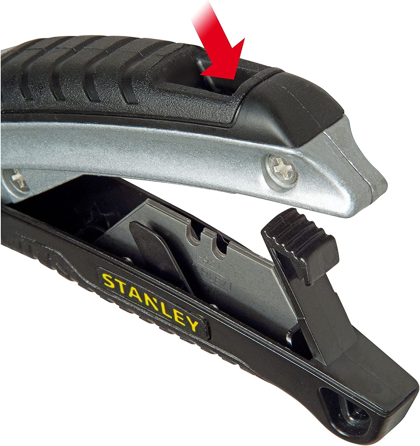 Instantchange Retractable Blade Heavy Duty Utility Knife with Interlocking Nose Design and Quick Blade Change 0-10-788