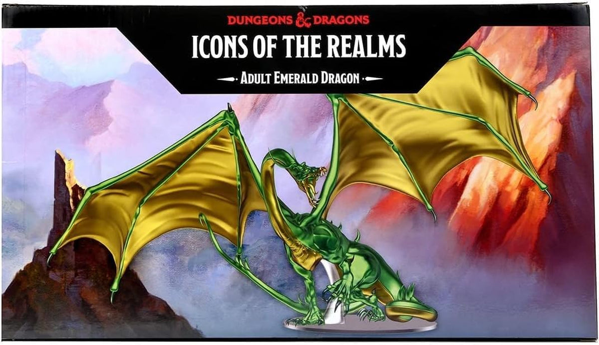 Adult Emerald Dragon Premium Figure: D&D Icons of the Realms