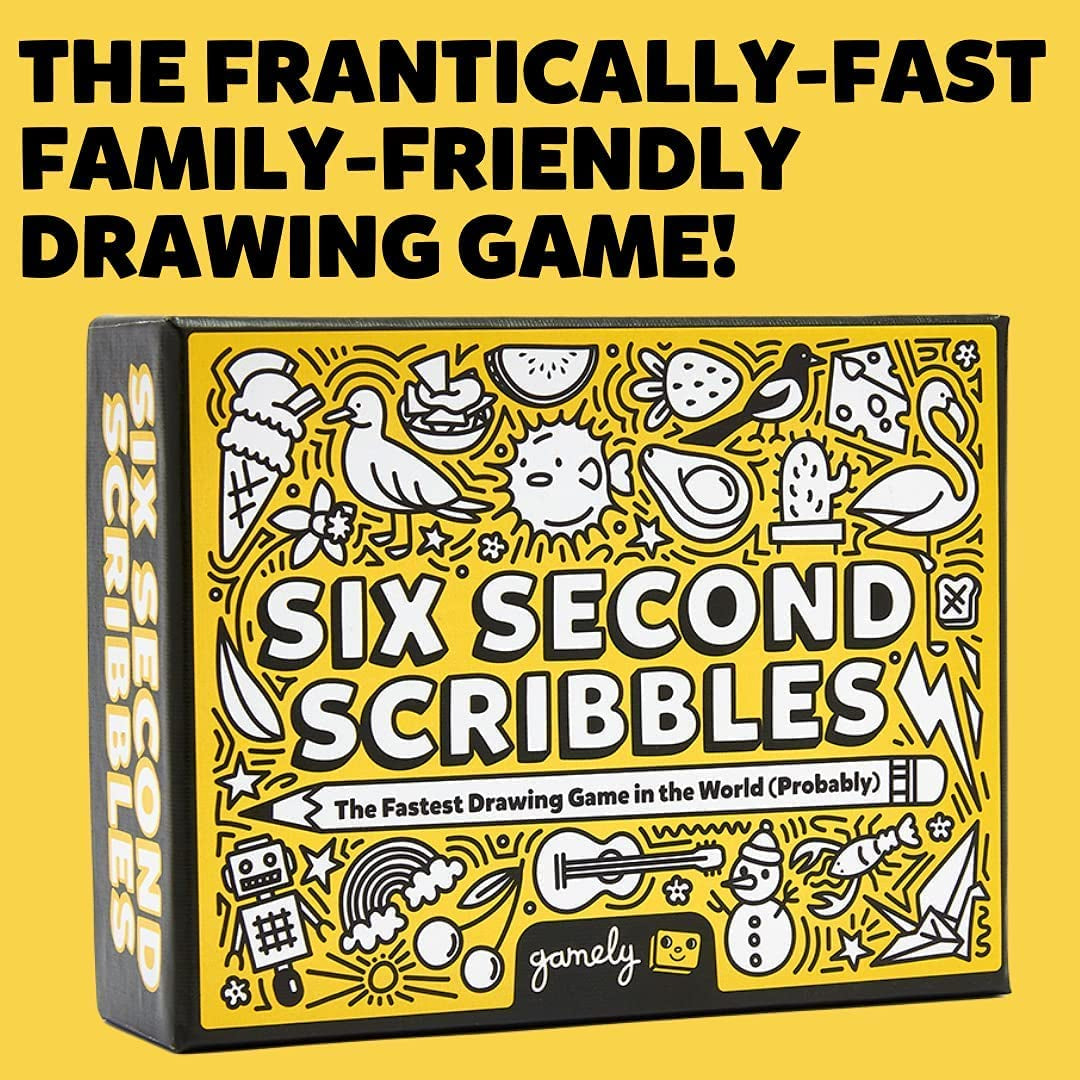 Six Second Scribbles: the Frantically Fast and Fantastically Fun Drawing Game | a Family Friendly Party Game for Children, Teens and Adults (Six Second Scribbles)