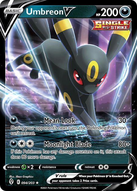 Pokemon Cards: 2022 Spring V Heroes Umbreon V Tin