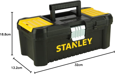 STST1-75515 Low Essential Tool Box, Black/Yellow, 12.5-Inch