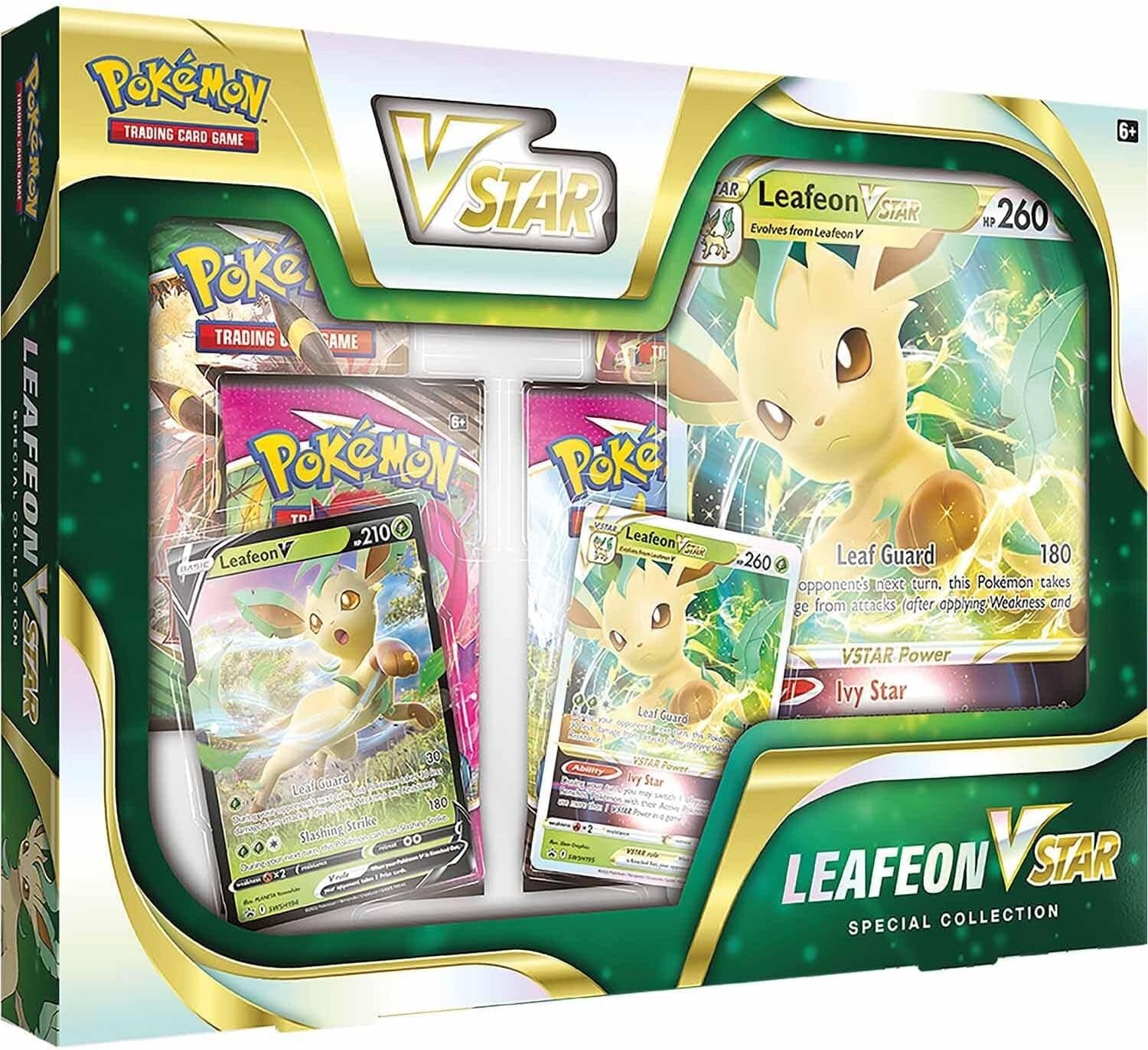 | Leafeon VSTAR / Glaceon VSTAR Special Collection | Card Game | Ages 6+ | 2 Players | 10 Minutes Playing Time