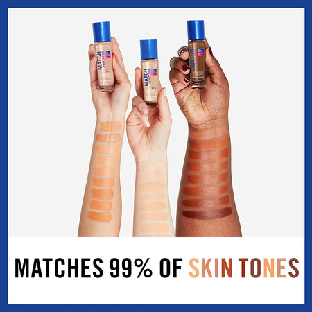 LONDON - Match Perfection Foundation SPF20 - Natural Look, Invisible Coverage, Smart-Tone Technology - 24Hr Moisture, Pore Blurring Effect, 200 Soft Beige - 30Ml