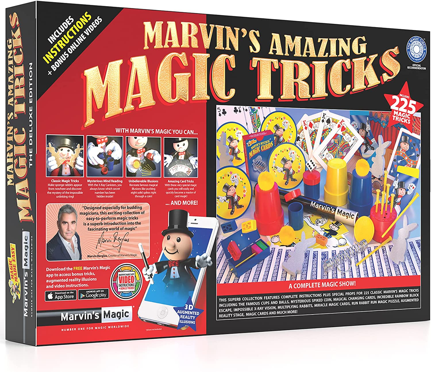 - Kids Magic Set - Box of Tricks, Amazing Magic Tricks for Kids - Magic Made Easy Range - Includes Magic Wand, Card Tricks + Much More - Suitable for Age 6+ - 225 Magic Tricks