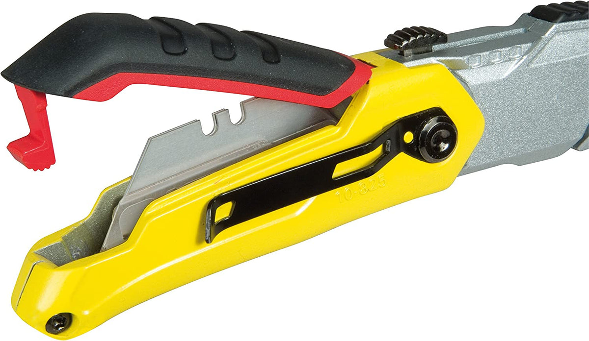 0-10-825 FATMAX Retractable Folding Knife, Yellow/Silver