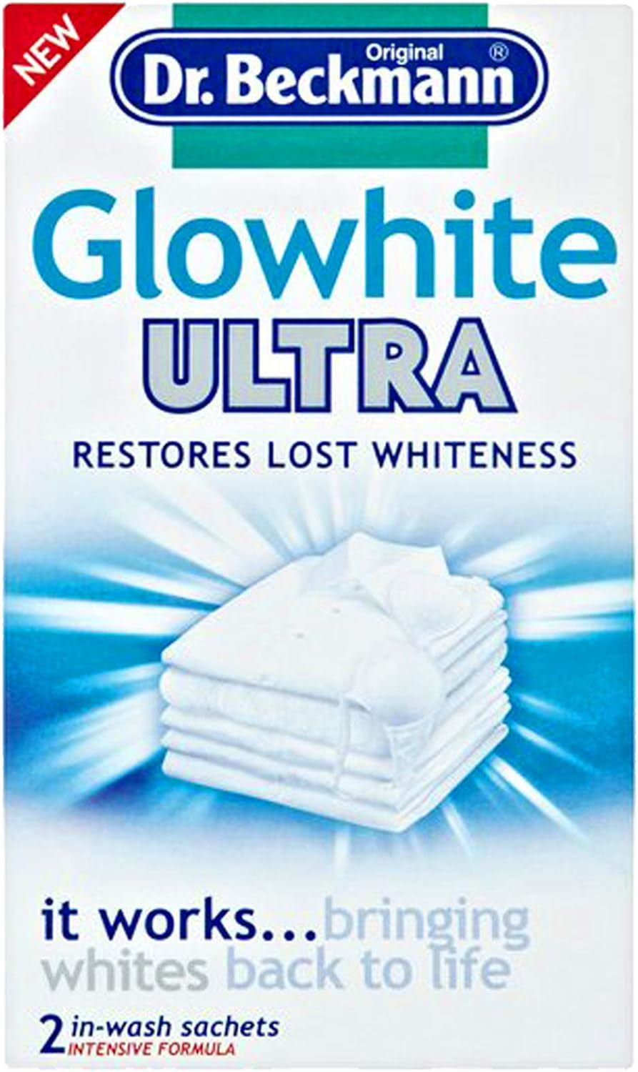 Dr Beckmann Glowhite Ultra Fabric Whitener (8 X 40G Sachets)